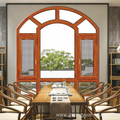 WHITE COLOR THERMAL BREAK ALUMINUM CASEMENT WINDOW